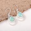 Amazonite Jewelry, 925 Solid Sterling Silver Earrings, Handmade Beautiful Earrings, Balancing Gemstone Jewelry For Engagement Gift