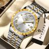BINBOND Quartz Watches For Men Luxury Stainless Steel Luminous Waterproof Auto Date Men's Watch Durable Reloj Para Hombre +Box