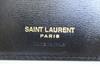 Оригинальный Saint Laurent Paris Черный Кожаный Золотой H/W Двустворчатый Кошелек для купюр #a850 Открытая коробка