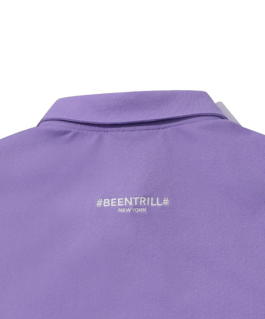 BEENTRILL NEWYORK Платье-поло оверсайз длинное (Светло-фиолетовый)