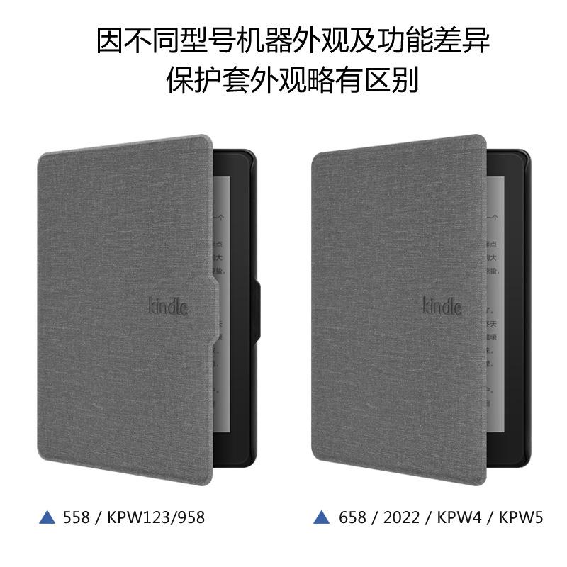 Защитный чехол для Kindle 2024 — молодежная версия для Paperwhite 543, 558 — чехол из льняной кожи