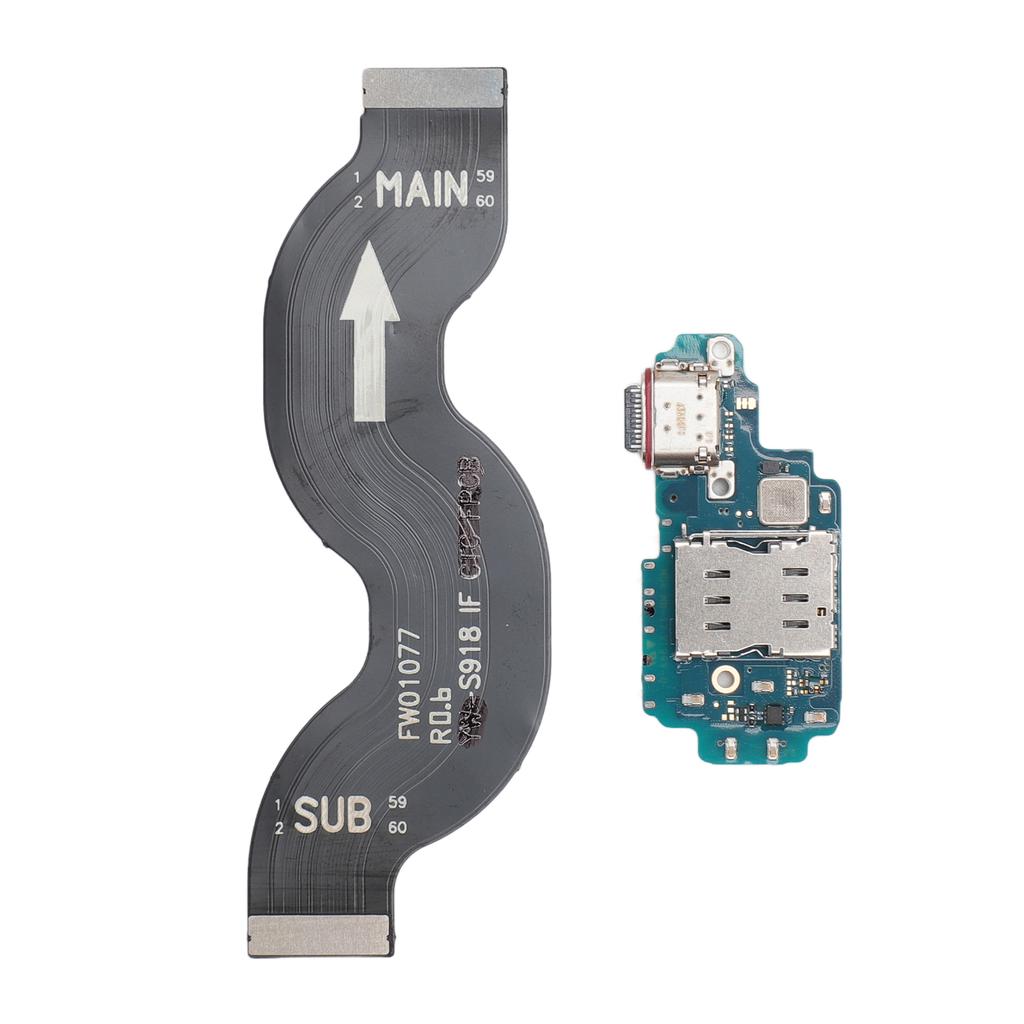 Разъем для зарядки док-станции для S23 Ultra 5G SM S918F SM S918B EU Version USB C порт зарядки Flex