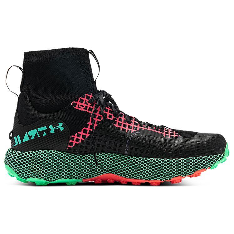 Under Armour HOVR Ridge Trek Black Chestnut Red Green Men Sneakers 3025581-001