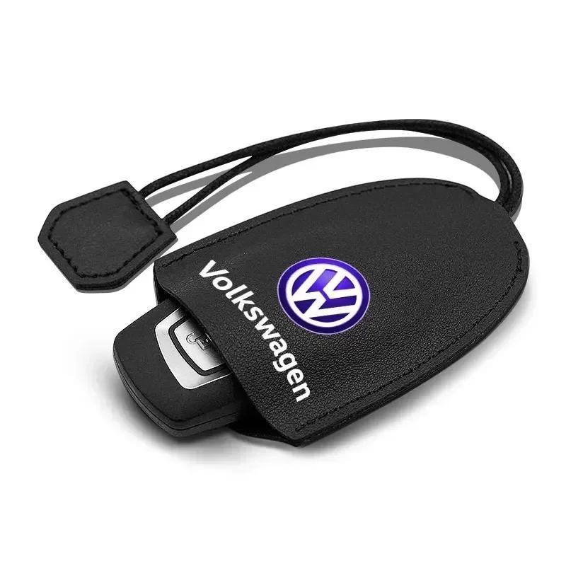For VOLKSWAGEN VW GTI B6 2025 Hot For Volkswagen Car styling PU Car Remote Key Case Cover Shell keychain protect Car Accessories