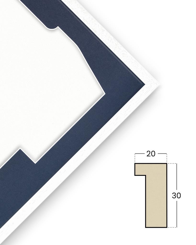 A sports shirt frame with a window - a unique gift for a fan