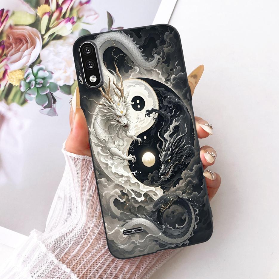 For LG K22 Case LM-K200 LMK200B Luxury Butterfly Tree Painted Cover Soft Silicone Phone Case For LG K22 K 22 LGK22 Fundas Bumper