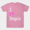 Футболка женская I Heart Bengals Love Bengals Cat Breed Harajuku Print Kawaii футболка летняя женская футболка с коротким рукавом топ