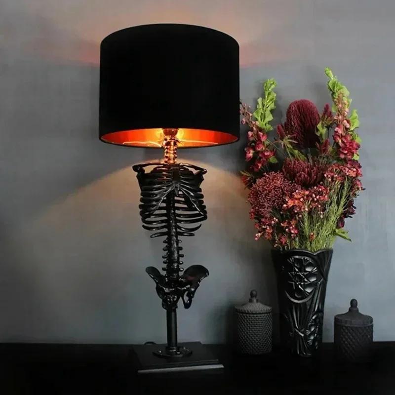 Хэллоуинские огни, атмосфера вечеринки, готический классический декоративный светильник, череп, ночные огни, украшения для комнаты, череп, настольные принадлежности