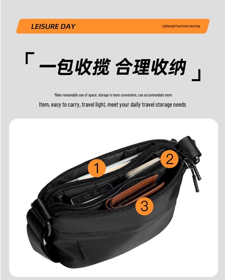 Трендовая мужская сумка через плечо: Спортивный и дорожный рюкзак большой вместимости