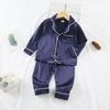 Autumn Baby Girls Clothes Set Children Pajamas Long Sleeved Soild Shirt Pants Two Pcs Sets Kids Sleepwear Toddler Clothing Infant Costume