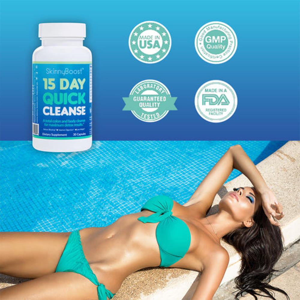 Senna leaf Gancao root 15 Day Quick Cleanse Complex Blend 30 Capsules Dietary Supplement
