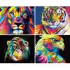 DIY 5D Diamond Painting Animal Lion Cat Cross Stitch Kit Full Drill Embroidery Mosaic Art Picture of Rhinestones Home Decor Gift