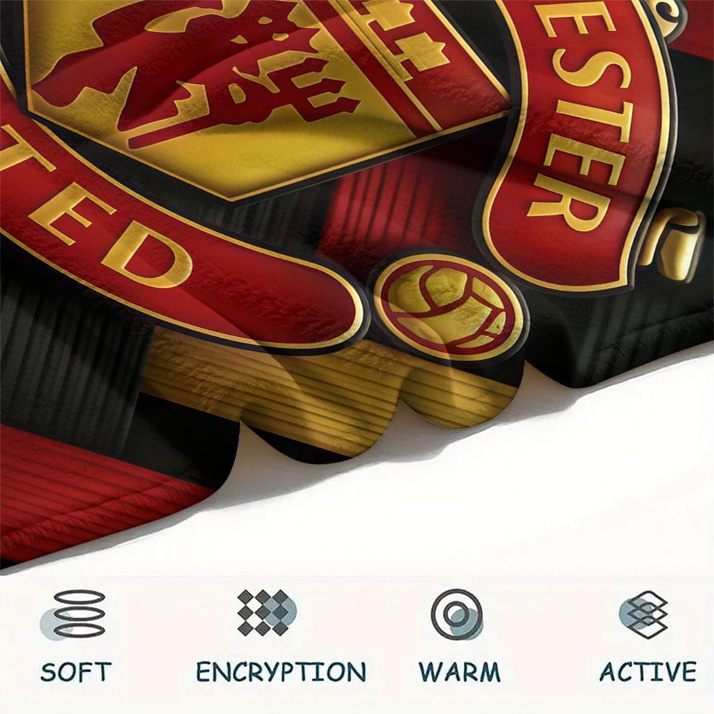 Elite MUFC Squad Blanket, High quality Comfortable for All Seasons, Home Decor, Warmth and Comfort