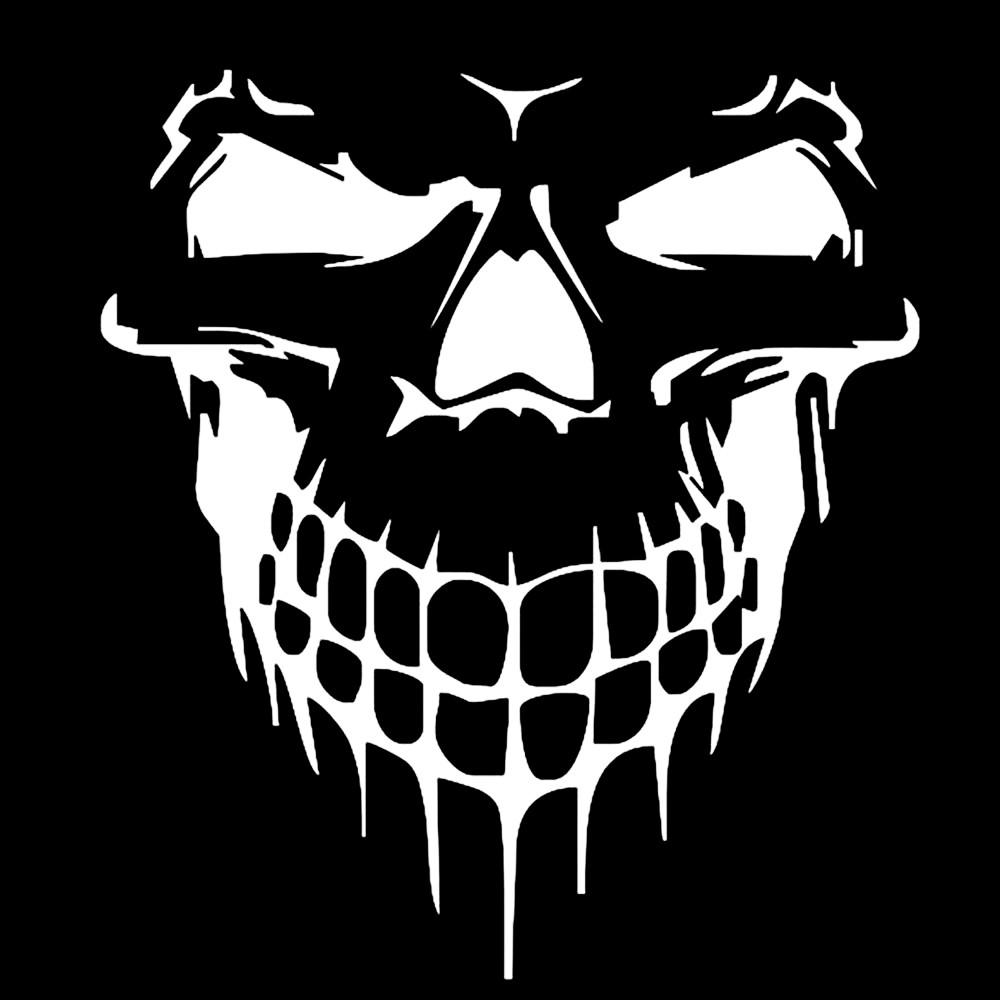 Светоотражающие автомобильные наклейки с черепом, Стайлинг, съемные водонепроницаемые наклейки, украшения