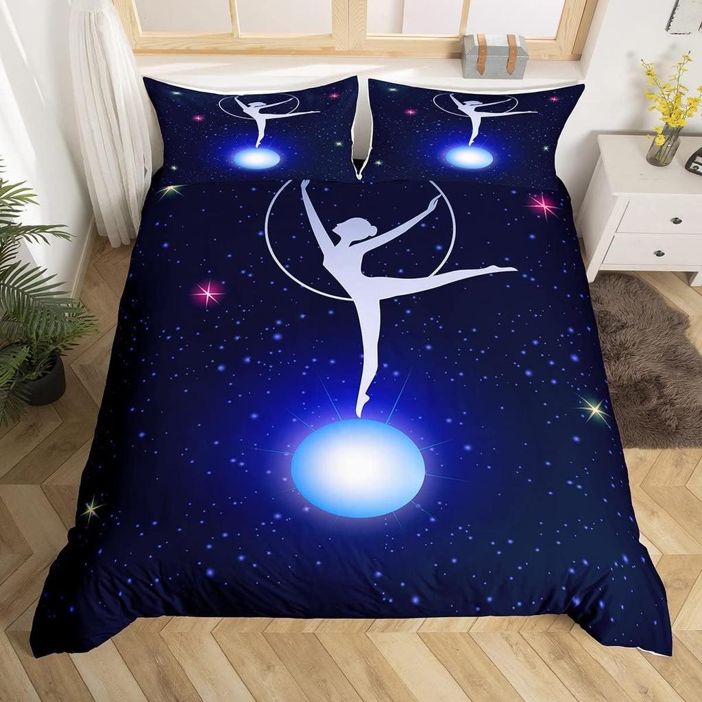 Комплект постельного белья для гимнастики размера Queen для детей, одеяло для сна, комплект пододеяльников для мальчиков, девочек, подростков, камуфляжный камуфляжный пододеяльник на спортивную тематику