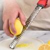 304 Stainless Steel Cheese Grater With Brush Plastic Anti Slip Handle Chocolate Lemon Grater Garlic Cheese Grater Kitchen Tools