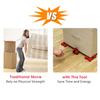Furniture Mover Set Heavy Duty Furniture Lifter Transport Tool Red 4 Move Roller 1 Wheel Bar for Lifting Moving Furniture