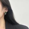 Metal Contrasting Color Semicircular Earrings Earrings Light Luxury Fashion Personality Simple Light Luxury Daily Premium Versatile Earrings