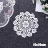 Round Lace Doilies Crochet Round Lace Placemat Napkin Placemat Cup Dish Coaster Cloth Tablemat Gifts