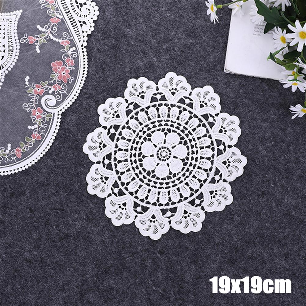 Round Lace Doilies Crochet Round Lace Placemat Napkin Placemat Cup Dish Coaster Cloth Tablemat Gifts