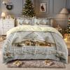 3 предмета имитация рельефа принт елки бесшовный комплект одеяла разных размеров спальня общежитие постельное белье украшение машинная стирка