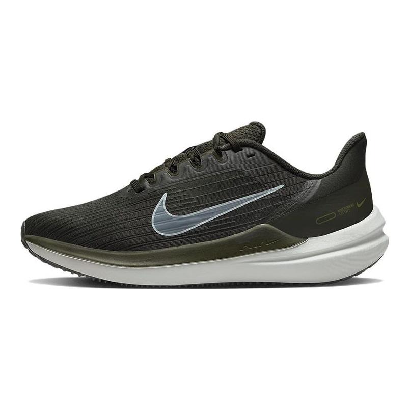 Nike Air Winflo 9 Sequoia Cargo Khaki мужские кроссовки черные аллигаторные ледниково-голубые DD6203-300