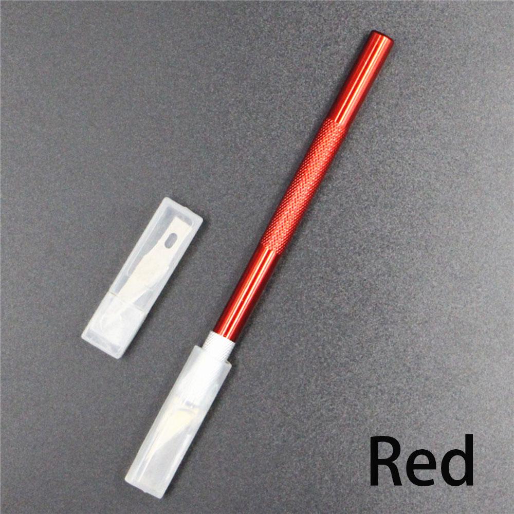 Cake Sculpture Craft Metal Scalpel Non-slip Knife Engraving Cutter with 6pcs Blade Pastry Tools