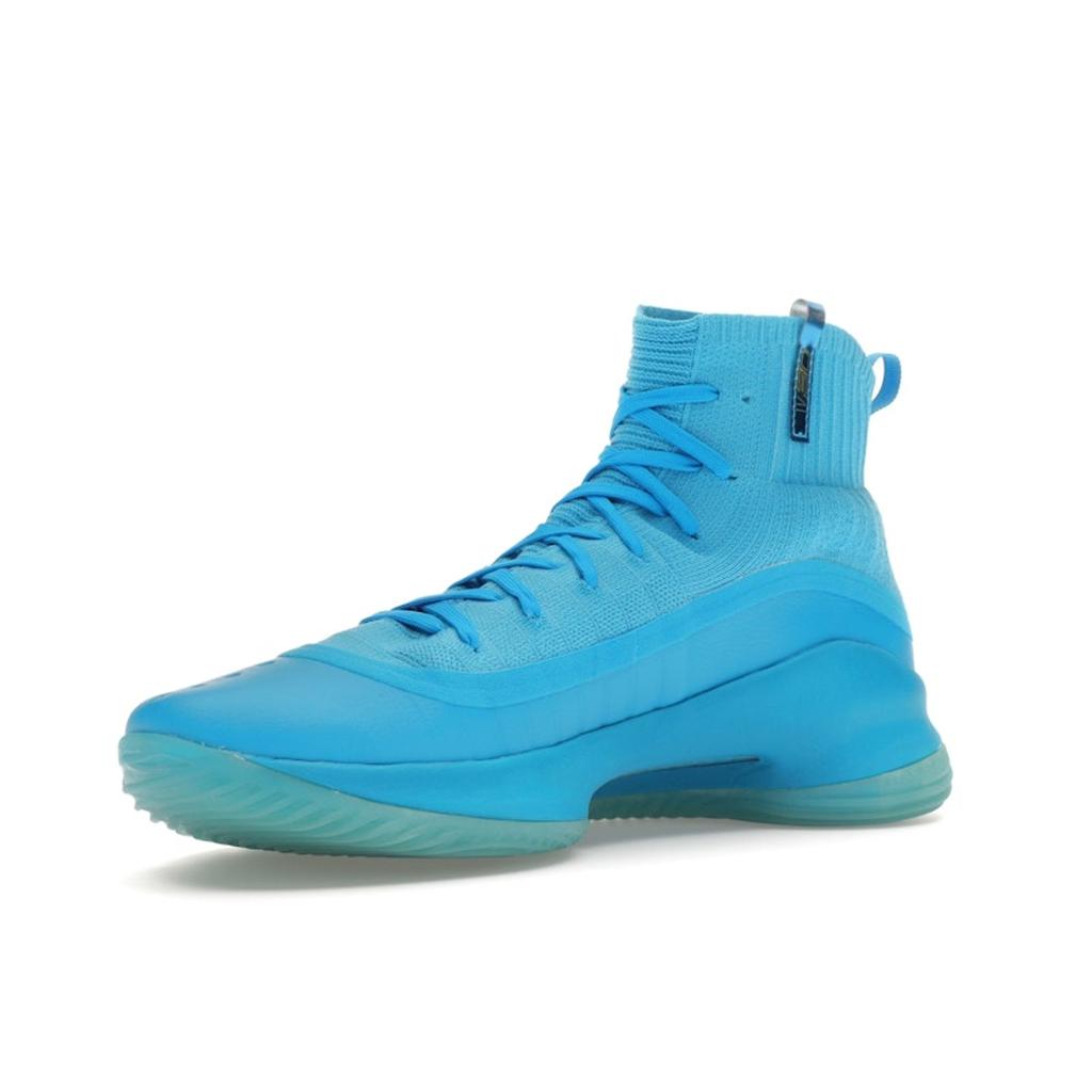 Under Armour Curry 4 Retro Flooded Men Sneakers Blue Capri Metallic-Gold 1298306-404