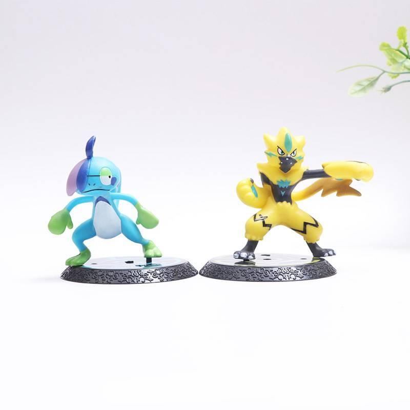 Adorable Pvc Action Figures Set Featuring 6 Unique Pocket Monsters Collectibles