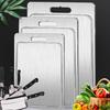 Stainless Steel Cutting Board Double-Sided Chopping Boards for Kitchen Heavy Duty Meat Fruit Vegetable Slicing Board