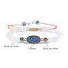 Ladies Bracelet Natural Stone Wheel Beads Friends Gift Crystal Cluster Adjustable Woven Starry Sky Moon And Heart Bracelet