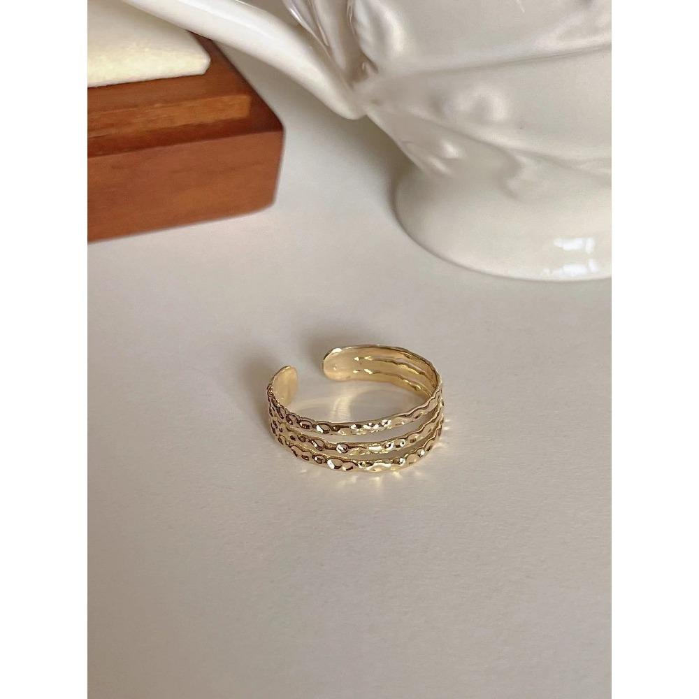 Французское ретро синее кольцо-бабочка, чувство дизайна, темперамент, личность, простое, холодное чувство, универсальное кольцо