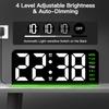 4 Levels Brightness Digital Alarm Clock Dual Alarms Electronic LED Clock  Wall-mounted Clock