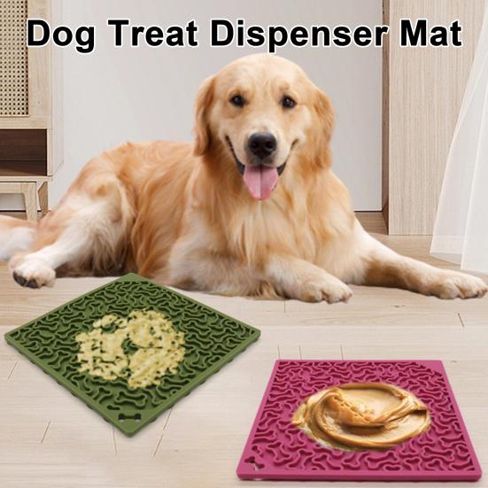 Коврик для медленного кормления собак, силиконовая подушка для лизания с присоской, коврик-головоломка с кормом для домашних животных, коврик для медленного кормления собак и кошек