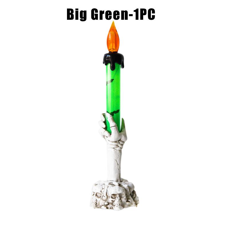 Halloween Witch Finger Skull LED Glowing Candle Light Bar KTV Party Decoration Prop Electronic Pumpkin Lamp