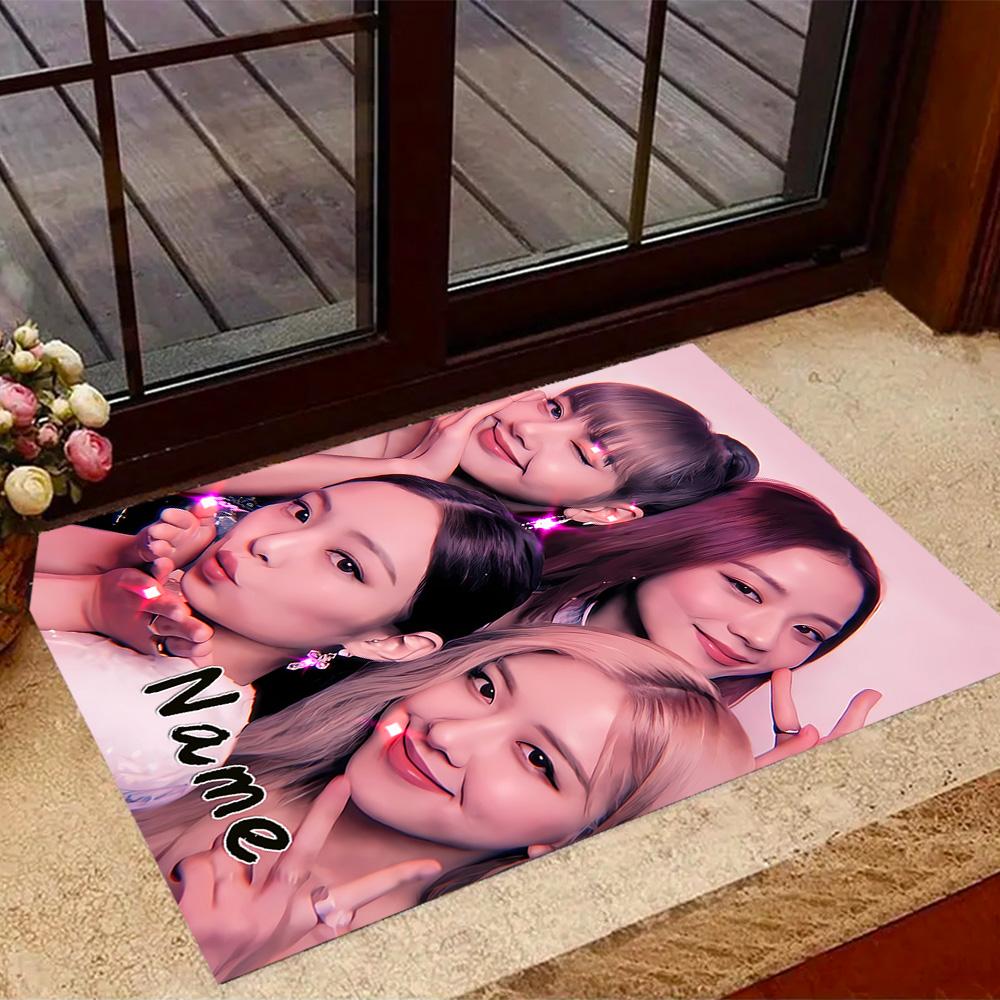 Royal Glamour Squad Customizable Name Floor Mat Suitable for Dormitory Hallway Outdoor Game Room Anti-slip Rug Decorate Offices Spiritual Gift