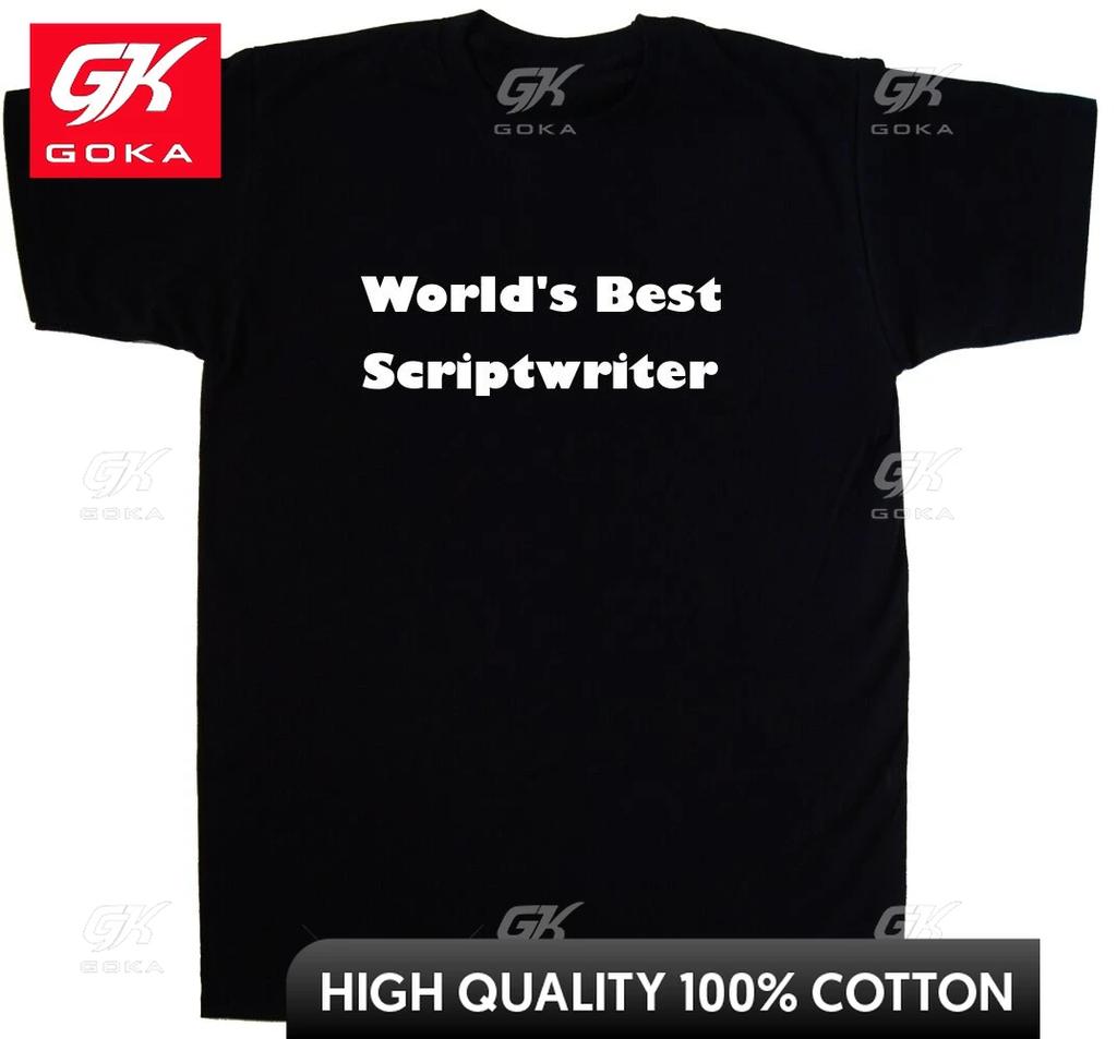Worlds Best Scriptwriter Graphic T Shirts Unisexs Clothing New in Tops Tees Cotton Women