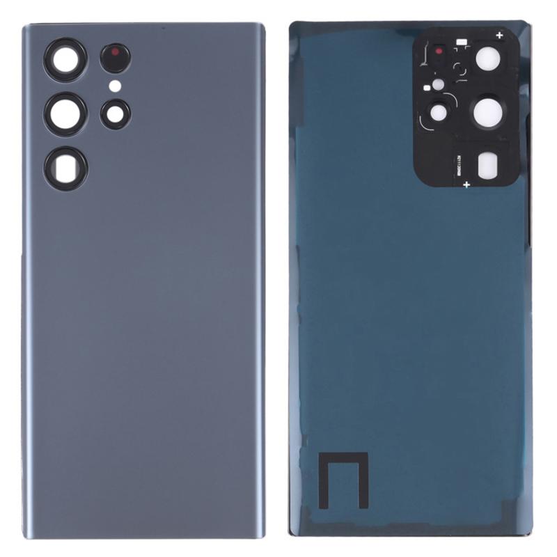 Для Samsung Galaxy S22 Ultra 5G S908 Запасной корпус аккумулятора с клейкой наклейкой+крышка объектива (без логотипа)