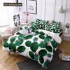 Cactus Duvet Cover Set King Queen Size Tropical Botanical Garden Print Green Plant For Girls Boys Teen Polyester Bedding Set