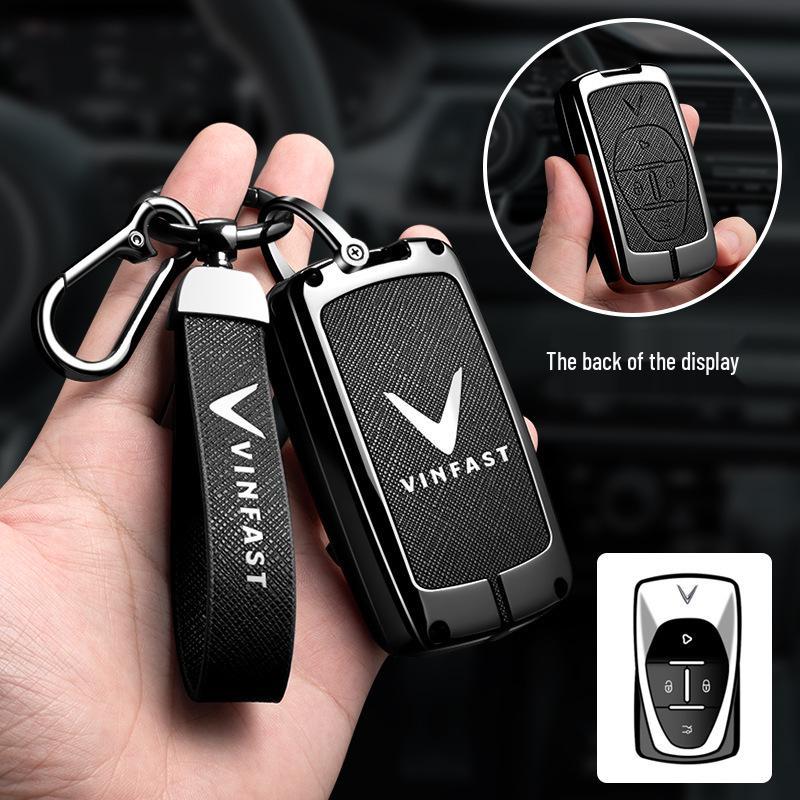 Vinfast Vietnam Car Key Case for Zhonghua V5/VF8 VF3/5/9 High-End Key Bag with Buckle for Men