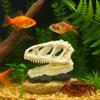 Resin Animal Skull Ornament Lifelike Fish Tank Ornament Dinosaur Head Skull Ornament  Aquarium