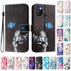 Butterfly and Cat Luxury Painted Leather Case Wallet Book Style Cover for Oppo A72/A52/A92 4G,A36 4G,Reno 8/9,Realme 8/9/10/11/12...