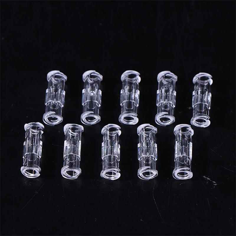 10 шт. Герметичный адаптер Luer Lock с двойной спиралью, медицинский стерильный, прозрачный пластиковый коннектор для шприца для ветеринарного применения