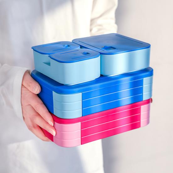 Ланч-бокс Bento для взрослых и детей, герметичный контейнер для ланча без бисфенола А, контейнер для планирования еды с несколькими отделениями