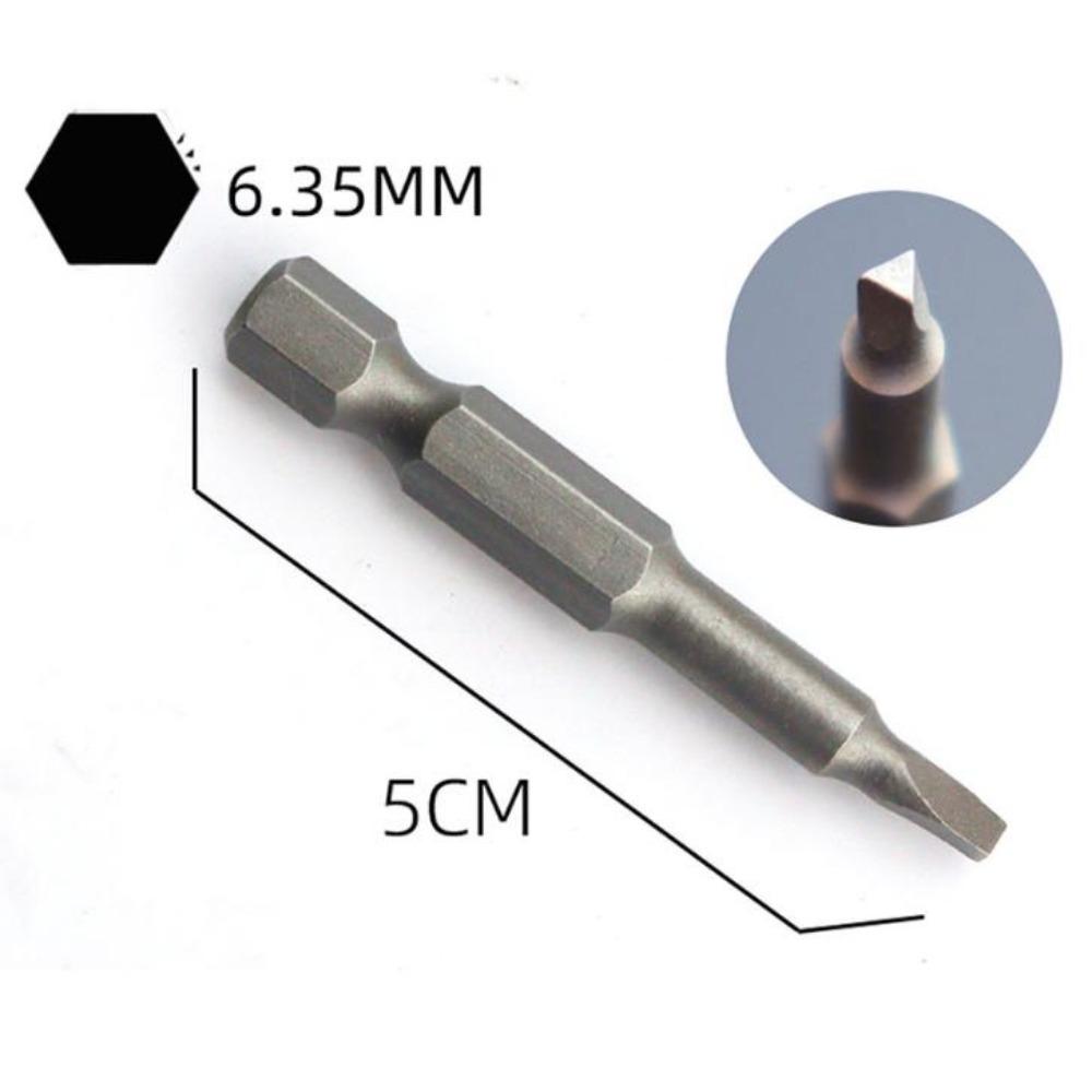 1PACK/5Pcs Special-shaped Screwdriver Set 50mm U-shaped Y-Type Triangle Inner Cross Three Points Screwdriver Bit Tool