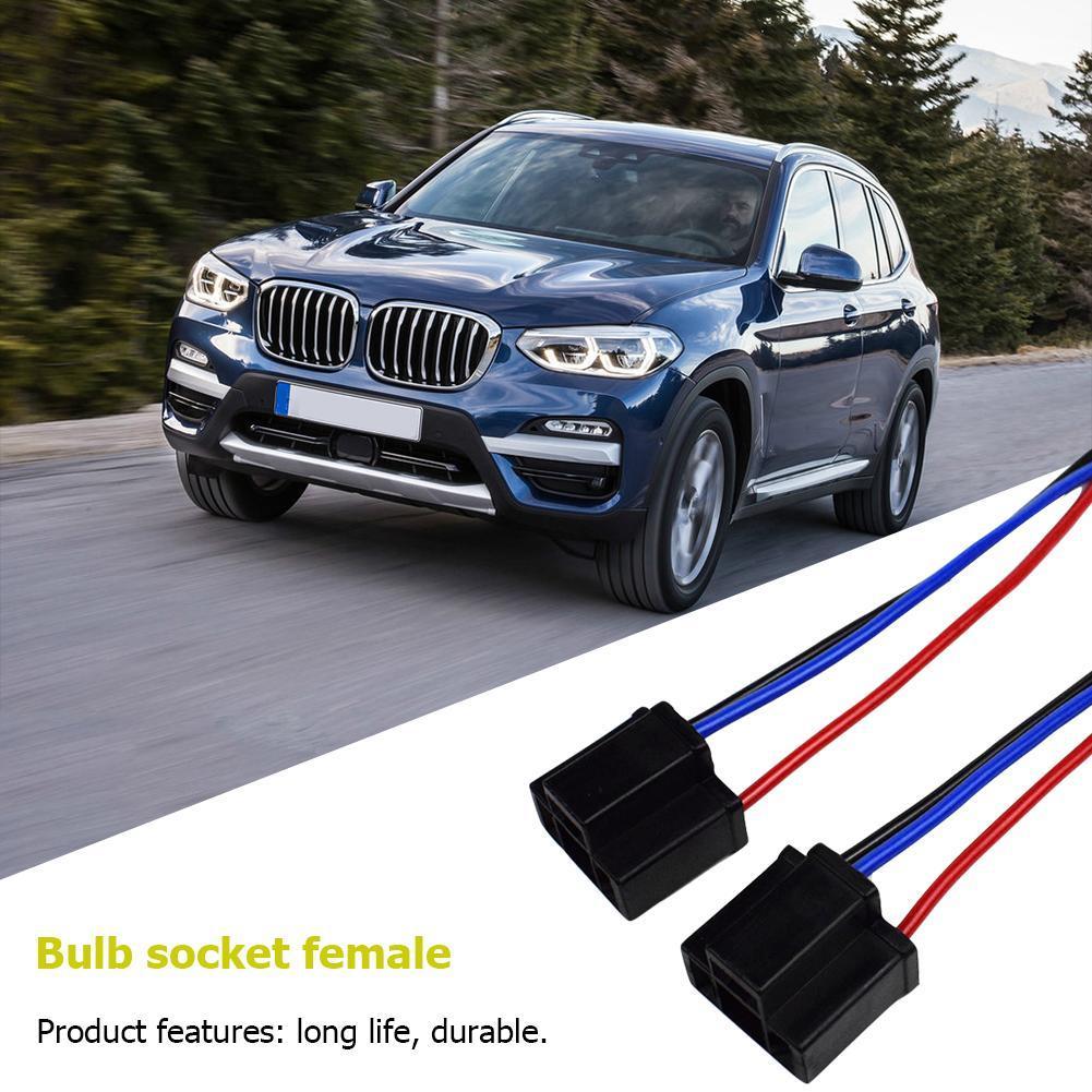 1/2/3/4Pair Wiring Harness Socket Headlight Fog Lamp Female Connector Universal for 9003 H4 Bulb Socket Accessories for Vehicles