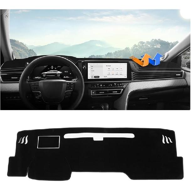 Autorder Dashboard Cover Mat For 2002-2005 Dodge Ram 1500 & 2003-2005 2500/3500 Accessories Dash Cover Flannel Dash Mat Sunshade Glare UV Rays