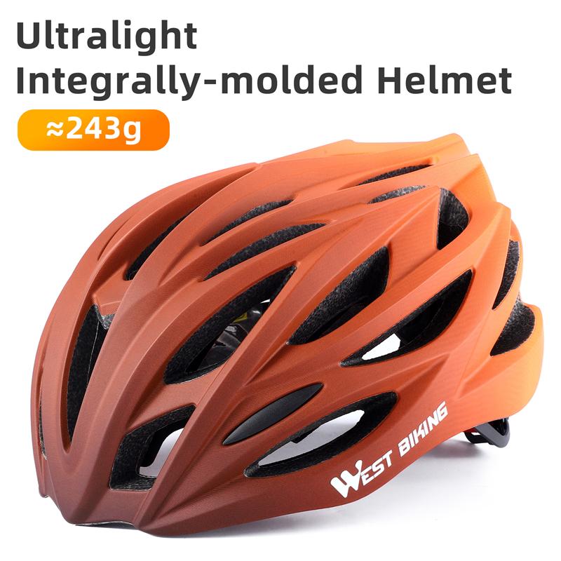 West Biking Сертифицированный Ce Kc Велосипедный Шлем Ультралегкий Цельнолитой Шлем для МТБ Шоссейного Велосипеда Дышащий Регулируемый Защитный Шлем