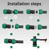 2pcs PVC PE Pipe Quick Connector Agricultural Irrigation System Garden Sprinkler Water Pipe Fittings Valve Elbow 20/25/32mm