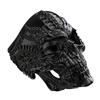 Halloween Men's Hip Hop Carved Skull Punk Ring Jewelry